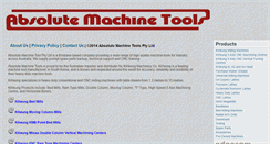 Desktop Screenshot of absolutemachinetools.com